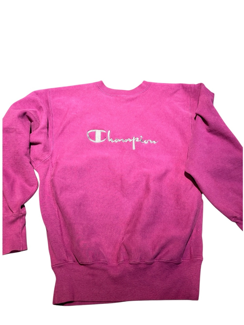 VINTAGE 90s Champion Reverse Weave Sweatshirt Made in USA Purple Magenta XL